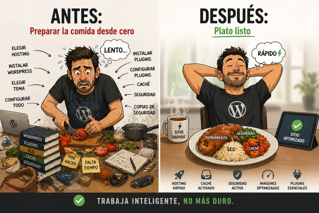 Plugin de caché acelerando la entrega de la página